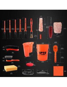 Set de Lavado de Autos SPTA 33 Piezas Cubo 20L con Filtro 2