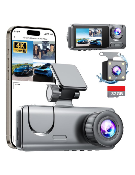 Cámara Dash 4K Full HD YouthCity Delante y Detrás 32GB