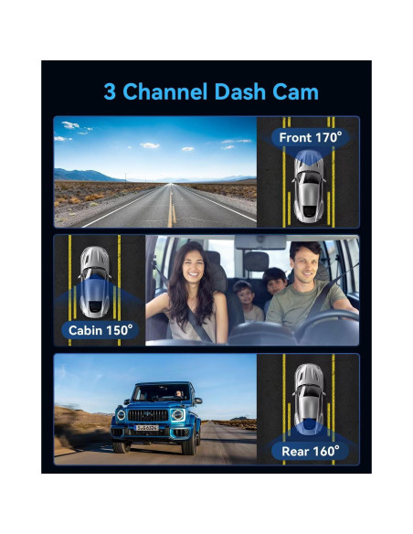 Cámara Dash 4K Full HD YouthCity Delante y Detrás 32GB