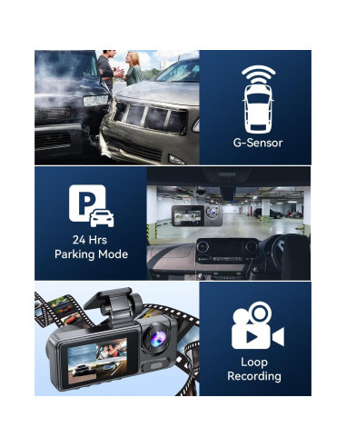 Cámara Dash 4K Full HD YouthCity Delante y Detrás 32GB