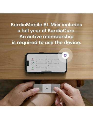 KardiaMobile 6L Max AliveCor | Monitor EKG 6 Derivaciones