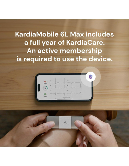 KardiaMobile 6L Max AliveCor | Monitor EKG 6 Derivaciones