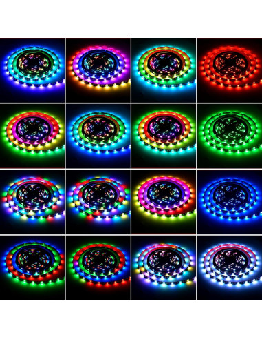 Tira de Luz LED RGB 5m G GEEKEEP Control APP Impermeable