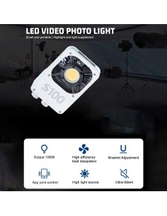 Cámara Fotográfica LED BAFONGCINE S100 100W Luz de Relleno 2