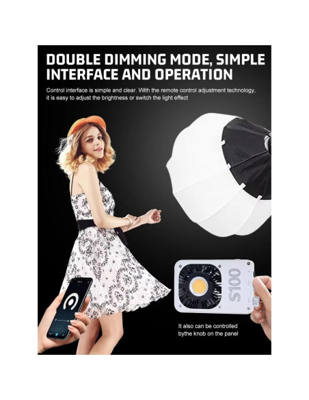 Cámara Fotográfica LED BAFONGCINE S100 100W Luz de Relleno