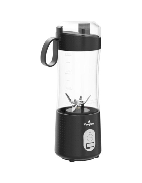 Licuadora Portátil Vaeqozva A9 380ml USB 20,000 RPM Negra