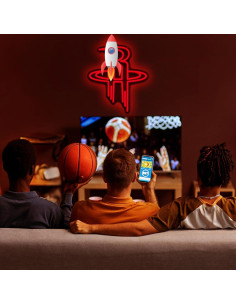 Luz de Neón LED Baloncesto YUNYEENEEN 40x27.5cm USB Dimmable 2