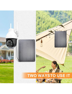 Panel Solar Monocristalino KBT 6W 5V Impermeable USB-A 2