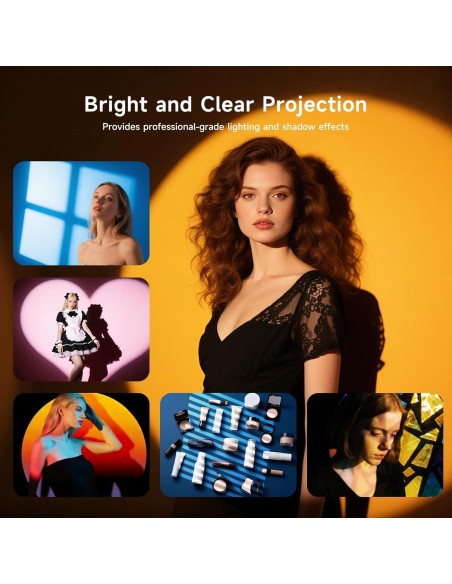 Kit de Fotografía Snoot Óptico Bussi con 35 Gobos y Soporte