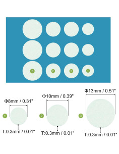 Cubierta de Webcam MECCANIXITY 0.3mm Blanca 12 Paquete 2