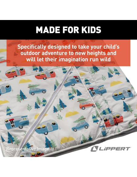 Saco de dormir Lippert para niños 170x157 cm con almohada