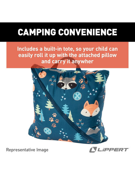 Saco de dormir Lippert para niños 170x157 cm con almohada