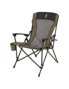 Silla de Camping Plegable Browning Fireside - Acero, Malla, 136 kg