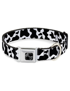 Collar para Perros Buckle-Down, Patrón Vaca, 27.94-41.91 cm