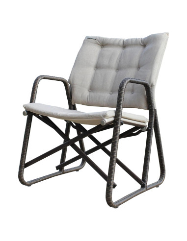 Silla Plegable STRONGBACK Beige - Ergonómica y Acolchada 136 kg