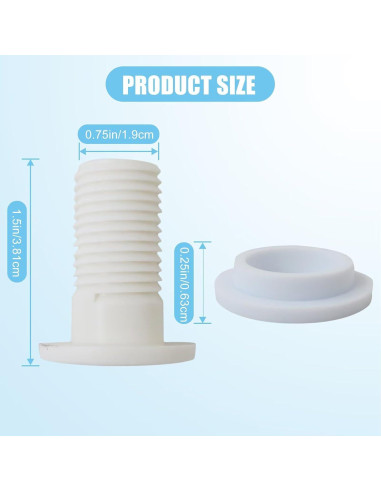 Paquete de 2 tapones de drenaje para enfriadores Coleman 3.81 cm