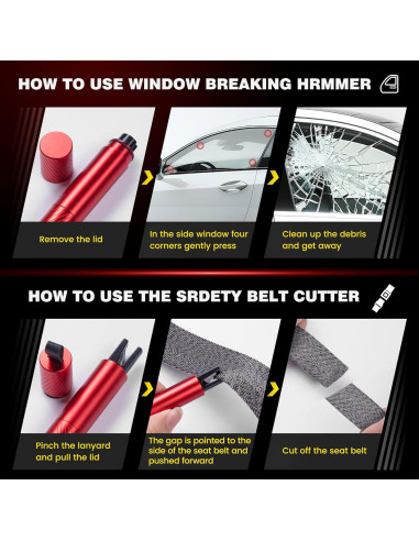 Cortador de Cinturón y Martillo Rompeventanas Fubosi CH-2