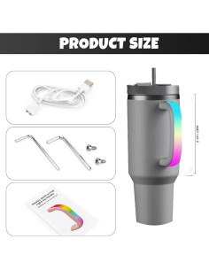 Mango LED Gris Jukestarz para Taza Stanley 40oz/30oz 2