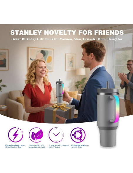 Mango LED Gris Jukestarz para Taza Stanley 40oz/30oz