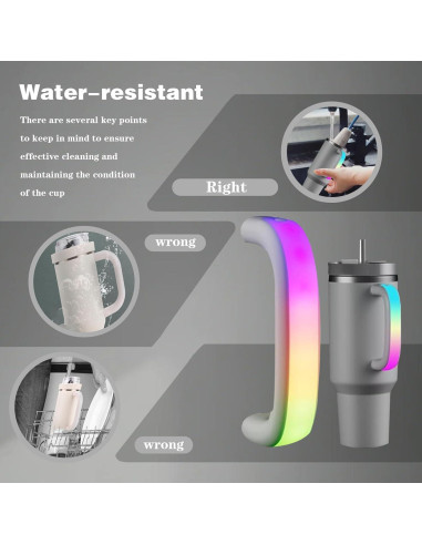 Mango LED Gris Jukestarz para Taza Stanley 40oz/30oz