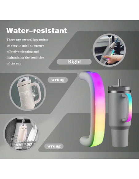 Mango LED Gris Jukestarz para Taza Stanley 40oz/30oz