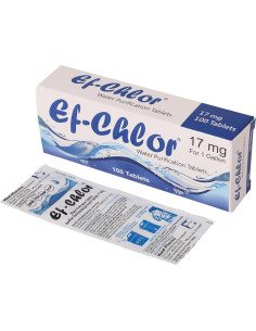 Tabletas Purificadoras de Agua Ef-Chlor 100 Unidades 17 mg 2