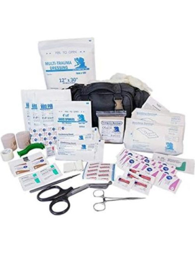 Bolsa de Respuesta Rápida Elite First Aid - Negra, Kit de Primeros Auxilios