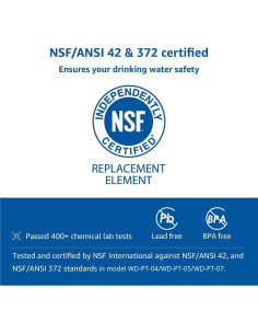 Jarra de Filtro de Agua Waterdrop 10 Tazas 757L NSF Azul 2