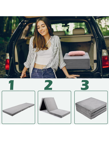 Colchón de Espuma Viscoelástica Maigandamai 180x61cm Plegable