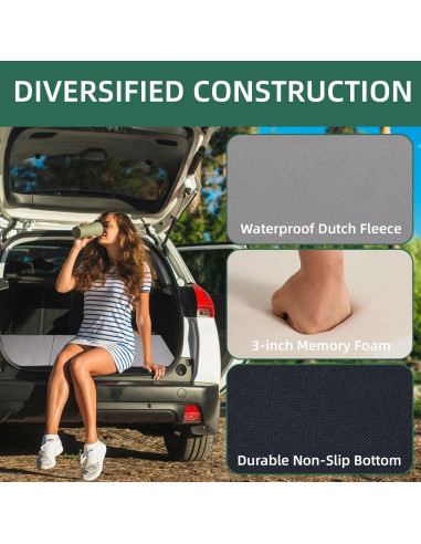 Colchón de Espuma Viscoelástica Maigandamai 180x61cm Plegable