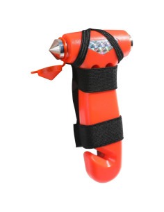 Martillo de Seguridad Zlirfy 3 en 1 para Automóvil Naranja