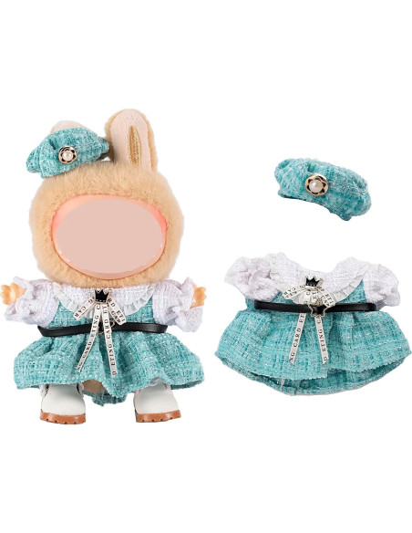 2 Conjuntos de Ropa Kawaii dollbie para Muñecas 17cm