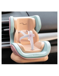 Asiento para muñecas Labubu para coche 10-17cm - Color marrón/verde