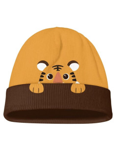 Gorro de Invierno para Niños Tigre Amarillo - Tejido Suave