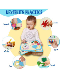 Libro Ocupado Montessori Vella Kids 1-3 Años Juguete Educativo 2