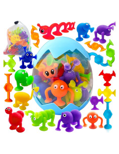 Juguetes de baño Tidesiok con ventosa para niños 1-3 años