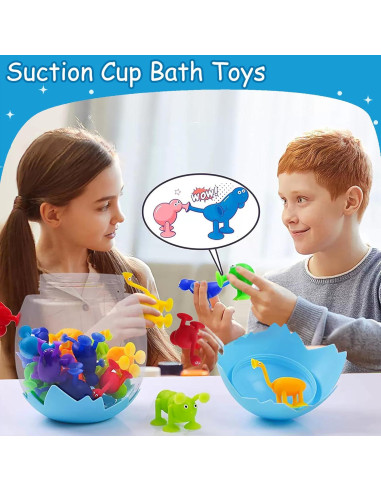 Juguetes de baño Tidesiok con ventosa para niños 1-3 años