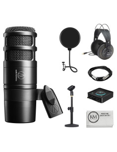 Paquete Micrófono Dinámico Audio-Technica AT2040 + Accesorios
