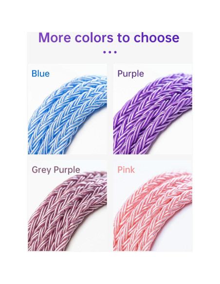 Cable IEM KBEAR ST18 1.2m MMCX 3.5mm para Auriculares