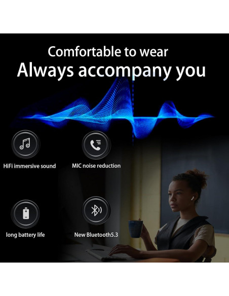 Auriculares Inalámbricos ZJ E-2 Bluetooth 5.3 Estéreo IPX7