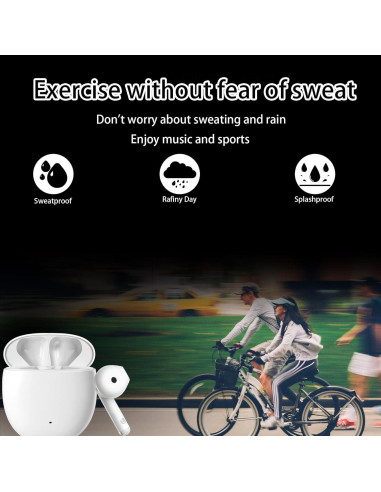 Auriculares Inalámbricos ZJ E-2 Bluetooth 5.3 Estéreo IPX7