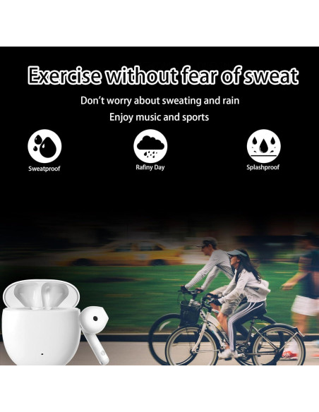 Auriculares Inalámbricos ZJ E-2 Bluetooth 5.3 Estéreo IPX7