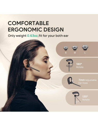 Auricular Bluetooth Yealink BH71 Lite Inalámbrico 10h Batería