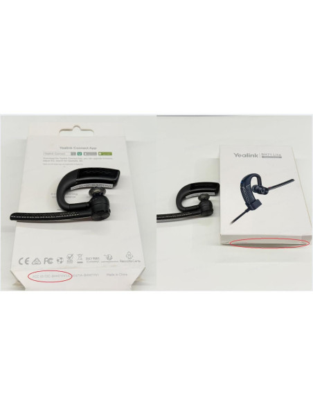 Auricular Bluetooth Yealink BH71 Lite Inalámbrico 10h Batería