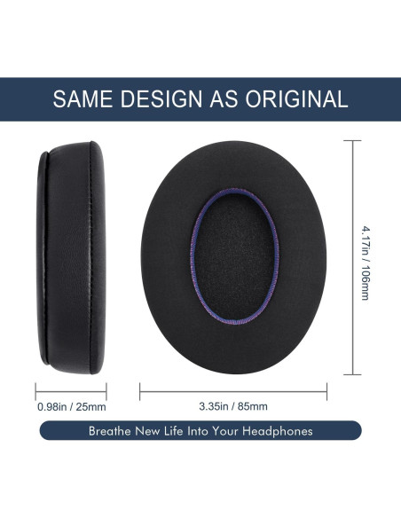 Almohadillas de Reemplazo GVOEARS para Auriculares - Gel Refrescante y Espuma de Memoria