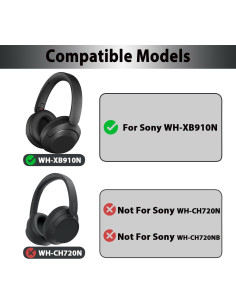 Almohadillas de Reemplazo Sony WH-XB910N Gel Refrigerante 2