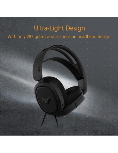 Auriculares Gaming ASUS TUF H1 con Cable, Sonido 7.1, 40mm