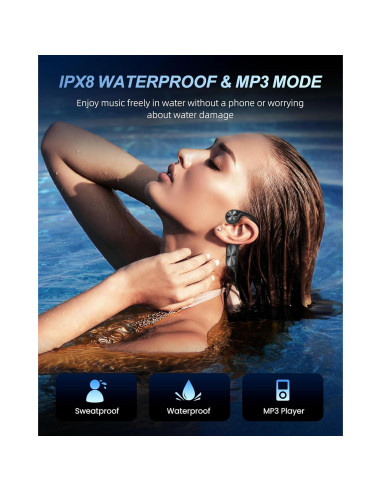 Auriculares de Conducción Ósea WalkerFit T10 PRO IPX8 32GB