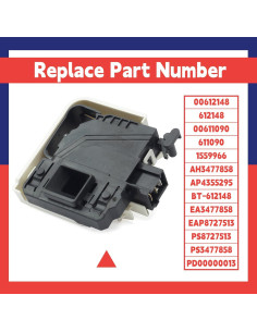 Cerradura de puerta eléctrica 00612148 Dusledel para Bosch y Thermador 2