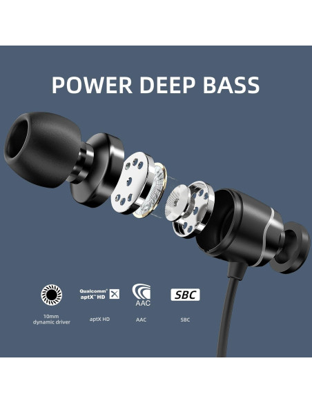 Auriculares Bluetooth SoundMAGIC E11BT In-Ear HiFi 48Hrs Negro